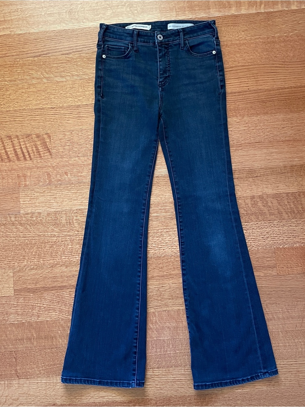 Anthropologie Pilcro Bootcut Jeans 26P Dark Blue (30” Inseam)